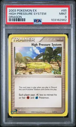 2003 POKEMON EX DRAGON #85 HIGH PRESSURE SYSTEM PSA 9 - Image 1