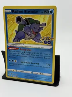 Radiant Blastoise 018/078 Pokemon GO Holo NM - Image 2