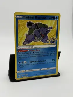 Radiant Blastoise 018/078 Pokemon GO Holo NM - Image 3