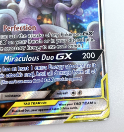 Pokemon TCG Mewtwo and Mew GX Sun & Moon Holo Promo Card #SM191 NM - Image 5