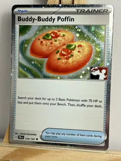 Buddy-Buddy Poffin 144/162 Cosmos Holo Play! Prize Pack Series Pokemon TCG - Image 1