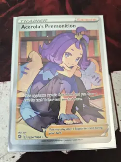 Pokemon TCG Acerola's Premonition Card Trainer Gallery TG24/TG30 Brilliant Stars - Image 1