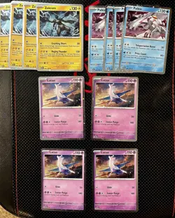 Pokemon Cosmos Set Of 4Holo Cards Zekrom 066/182, Palkia 040/182, Latios 073/182 - Image 1