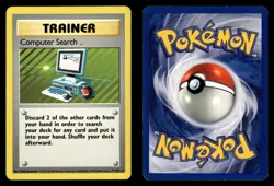 Computer Search 71/102 Rare Base Set Unlimited Pokemon Card - 10 - Image 1