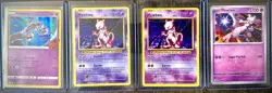 Pokemon TCG Mewtwo 4-Card Holo Lot Psychic English 056/172 051/108 059/142 - Image 1