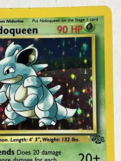 Nidoqueen 7/64 Jungle Set Rare Holo Vintage Pokemon TCG Card HP - Image 3