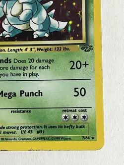 Nidoqueen 7/64 Jungle Set Rare Holo Vintage Pokemon TCG Card HP - Image 4
