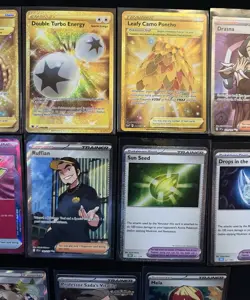 Pokemon Trainer Lot 14 Cards Full Art Gold Secret ACE SPEC Holo Rare Mixed Sets - Image 3