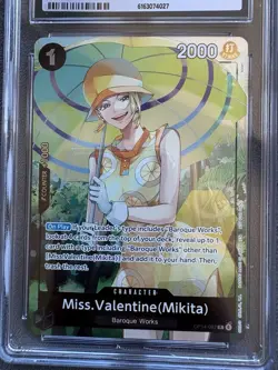 CGC 9 Japanese One Piece Lot: Mihawk, Nami & Miss Valentine Graded Cards - Image 4