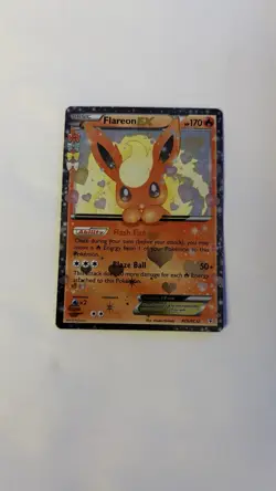 Flareon EX RC6/RC32 Radiant Collection Holo Card Lightly Played - Image 1