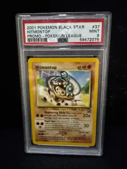 HITMONTOP - 37 - Black Star Promo - WOTC Pokemon Card - PSA 9 - Image 1