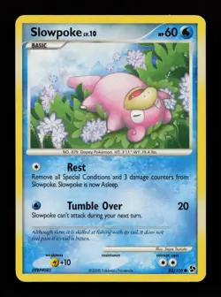 Slowpoke 82/106 Common Great Encounters Pokemon Cards - Image 1