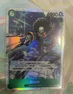 Bandai One Piece Card Game Brook OP15-032 SR Foil English Character - Image 1