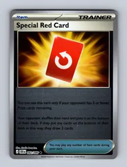 Special Red Card 082/086 Uncommon Chaos Rising Pokemon Reverse Holo Near Mint - Image 1