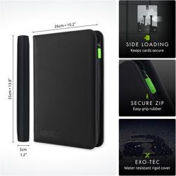 9 Pocket Trading Card Zip Binder, 360 Cards, Premium Exo-Tec Album Material, 20 - Image 2