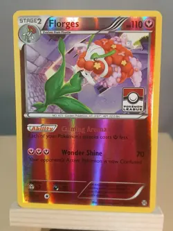 Pokemon TCG Pokemon League Card Florges 103/162 Championship Reverse Holo - Image 1