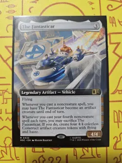 The Fantasticar Extended Art Nonfoil Superhero’s Card #0433 MTG - Image 1