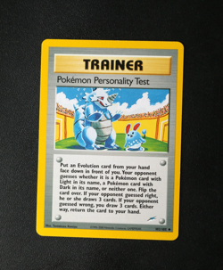 Pokemon Card - Pokemon Personality Test 102/105 - Neo Destiny - Uncommon - NM ⭐ - Image 1