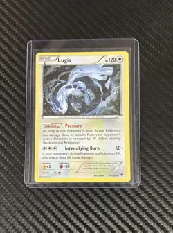2016 Lugia rare Pokemon card, near mint condition - Image 1
