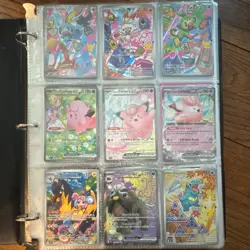 SIR/IRPokemon TCG 9-Card Holo Binder Page Lot ex Sobble JUST RIPPED LETS HAGGLE! - Image 1