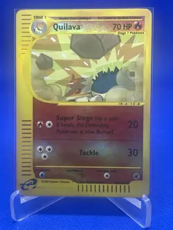 Quilava 91/165 Pokemon TCG Expedition Base Set Reverse Holo HP- LP WOTC Card - Image 1