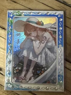 One Piece CCG Goddess Nami Metal Card - Chillin’ In The Boat /138 - Image 1