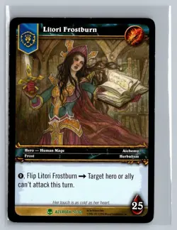 2006 World of Warcraft TCG Blizzard Heroes of Azeroth 5/361 LITORI FROSTBURN - Image 2