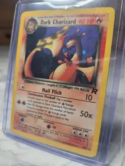 Pokemon Dark Charizard TCG 21/82 Holo Rare Vintage WOTC Team Rocket LP - Image 5