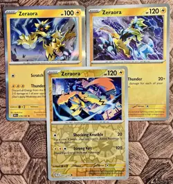 Pokemon Tcg - Zeraora Bundle - Scarlet & Violet - Reverse Holo & Holo Cards Nm - Image 1