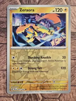 Pokemon Tcg - Zeraora Bundle - Scarlet & Violet - Reverse Holo & Holo Cards Nm - Image 5