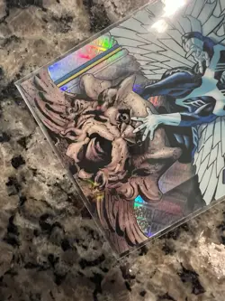 2026 Topps Chrome Marvel Archangel Marvel Logofractor #105 /61 SSP X-Men - Image 3