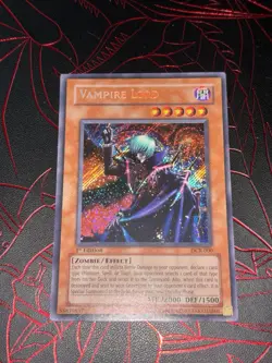 Vampire Lord DCR-000 1st Edition Secret Rare Dark Crisis Yugioh - Image 1