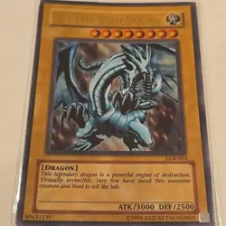 Yu-Gi-Oh! TCG MP- Blue-Eyes White Dragon LOB-001 - Unlimited - Image 3