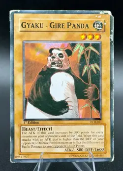 Yu-Gi-Oh! TCG Gyaku-Gire Panda Dark Crisis DCR-021 1st Edition - Image 1