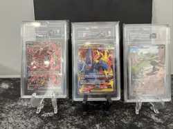3 Slab Lot TAG Lot Phantasmal Flames Pokemon Heracross, Wooper, Oricorio - Image 1