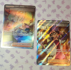 Pokemon TCG Jacq Full Art Trainer Supporter Foil Lot (2) 236/198 250/198 - Image 1