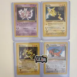 Pokemon The First Movie 1999 Promo Card Lot (4) Mewtwo Pikachu Dragonite - Image 1