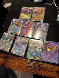 Pokemon TCG EX 9 Card Mixed Lot Gourgeist ex Mega Darkrai EX Cinccino ex - Image 1