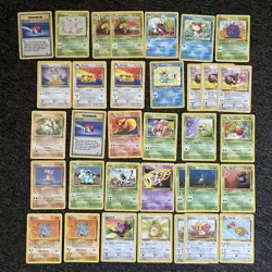 Lot of Pokemon cards- Jungle Set-Vaporeon, Flareon, Mr Mime, 30+ - Image 1