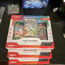 Pokemon TCG First Partner Illustration Collection S2 Sealed 3-Box Lot 2021 - Image 1