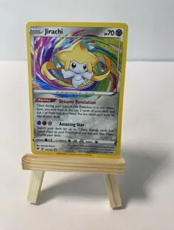 Pokemon TCG Jirachi 70 HP 119/185 SWSH04 Vivid Voltage Amazing Rare Holo EN - Image 1