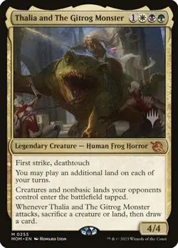 Thalia and The Gitrog Monster - Promo March of the Machine LP MTG - Image 1