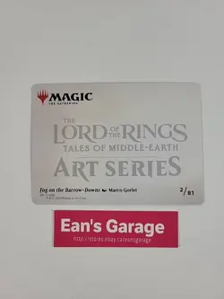 Magic the Gathering LOTR Fog on the Barrow-Downs LTR 2/81 Full Art Series - Mint - Image 2
