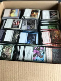 18 lbs Magic: The Gathering Bulk Cards – Unsorted Commons & Uncommons (2019+ Set - Image 2