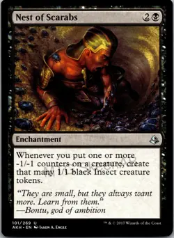 MTG SkeenAB Nest of Scarabs from Amonkhet. LP. - Image 1