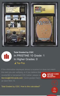 The Mechanist Tactical Tinkerer Avatar Last Airbender MTG CGC Pristine 10 Pop 1 - Image 2