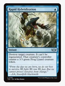 Rapid Hybridization | MTG TDC Tarkir Instant Creature Removal Pongify Frog | NM - Image 1
