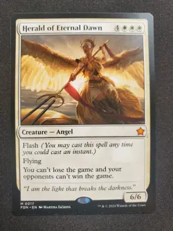 Herald of Eternal Dawn - Foundations *NM* Near Mint MTG - Image 1