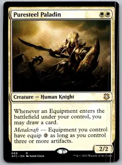 Puresteel Paladin 69 Commander: Adventures in the Forgotten Realms Magic - Image 1