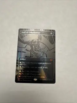 Staff of Compleation (Oil Slick Raised Foil) Phyrexia: All Will Be One Foil - Image 1